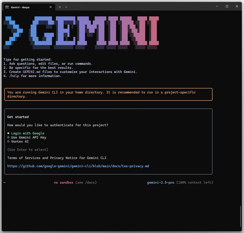 Authenticate with google